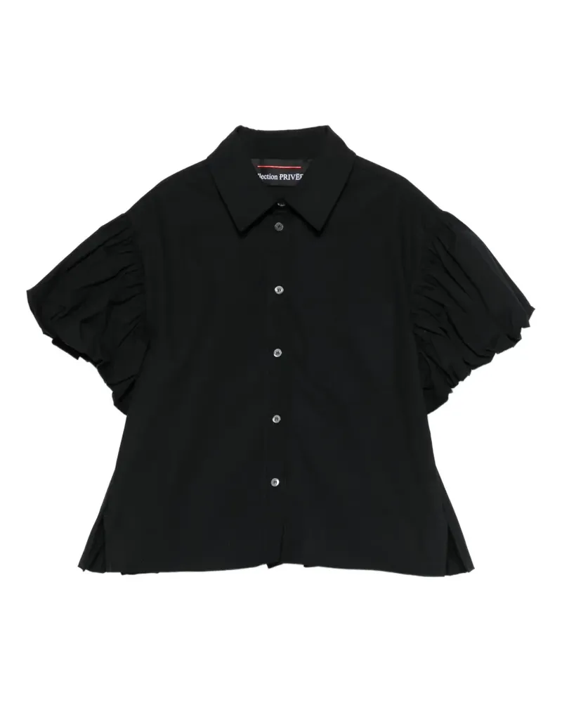 Collection Privée? Hemd mit Rüschenärmeln - Schwarz Schwarz