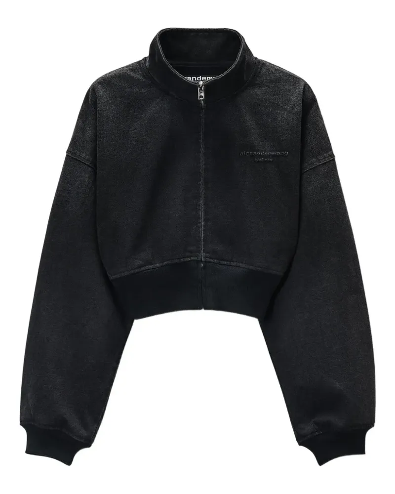 Alexander Wang Bomberjacke mit Stehkragen - Schwarz Schwarz
