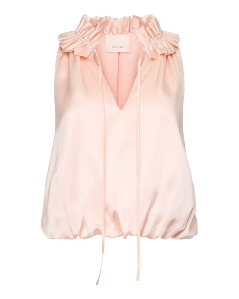 Cinq à Sept Lucianna ruffled top - Rosa Rosa