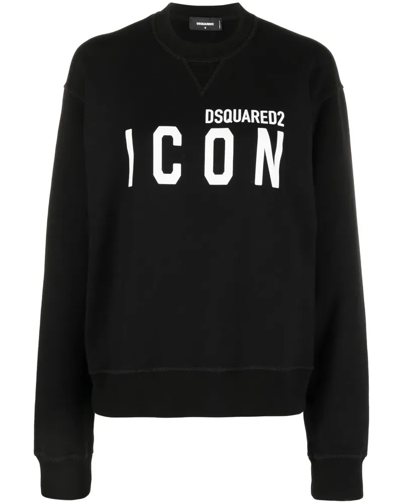 Dsquared2 Sweatshirt mit "Icon"-Print - Schwarz Schwarz