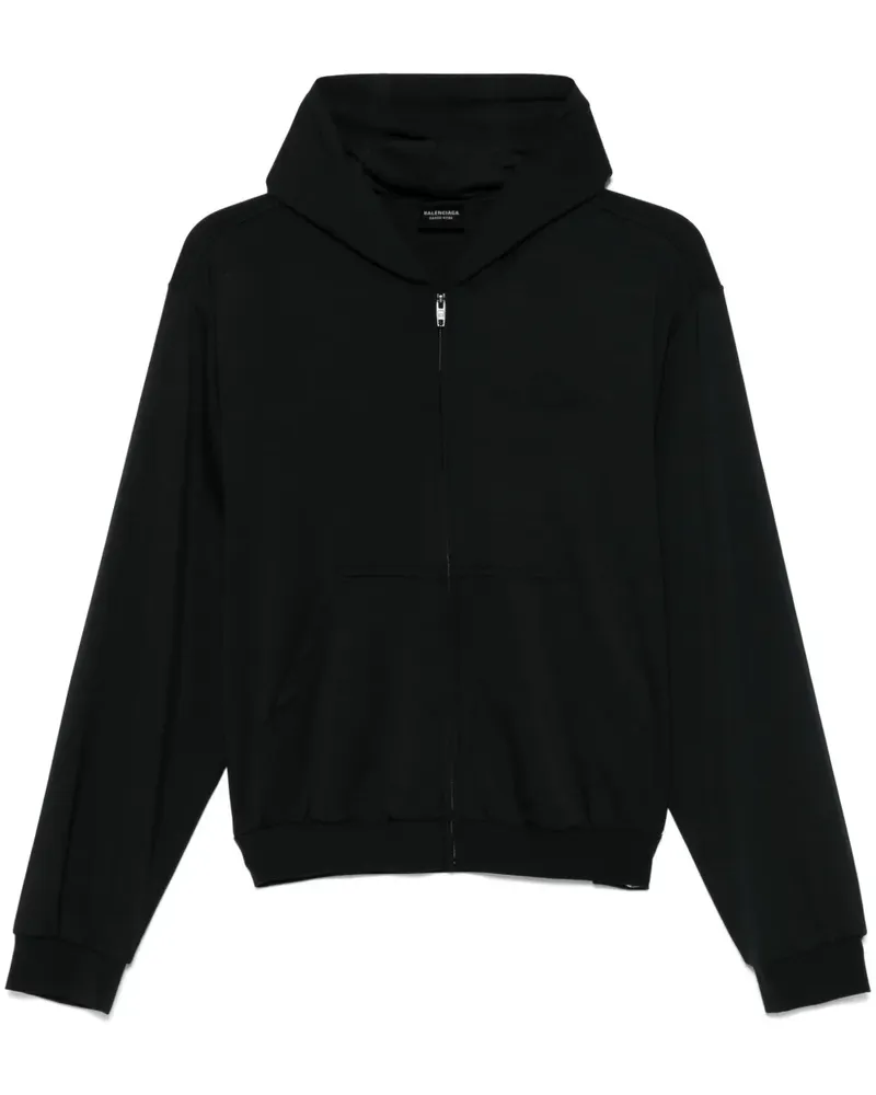 Balenciaga Hoodie mit Logo-Stickerei - Schwarz Schwarz