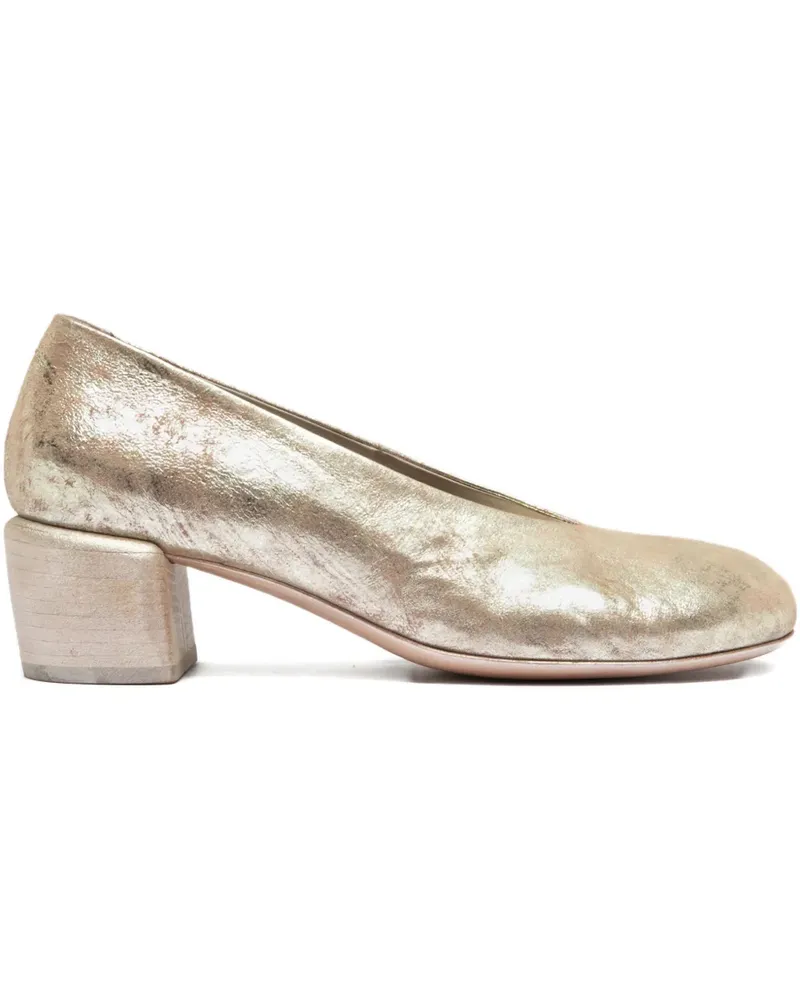Officine Creative Italia Hadry 010 block-heel pumps - Gold Gold