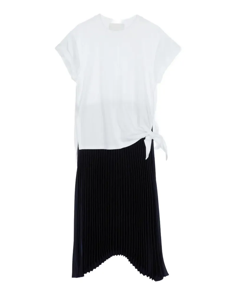 3.1 phillip lim tie detail pleated dress - Weiß Weiß