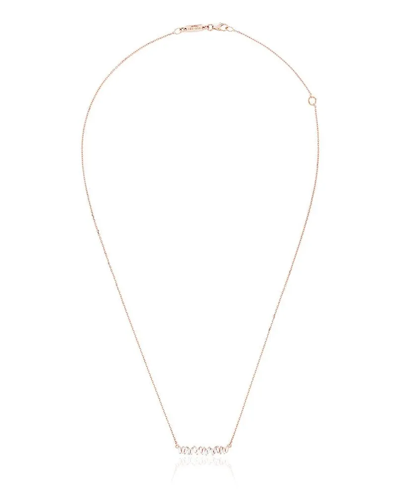 Suzanne Kalan 18kt Classic Rotgoldhalskette mit Diamanten Gold