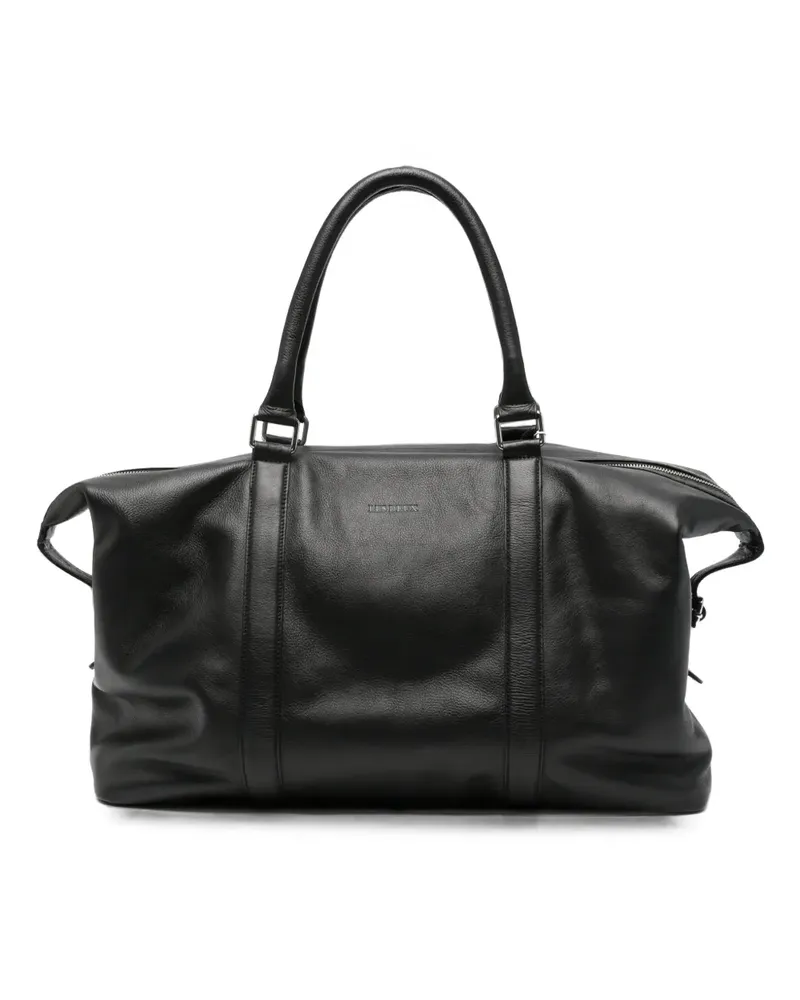 LES DEUX logo-detail leather holdall bag - Schwarz Schwarz