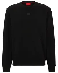 HUGO BOSS Pullover mit Logo-Applikation Schwarz