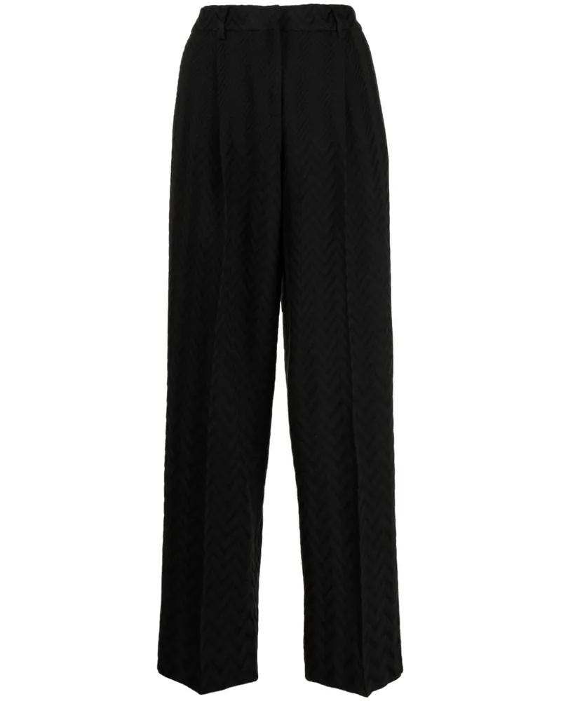 Missoni Hose mit Zickzackmuster - Schwarz Schwarz
