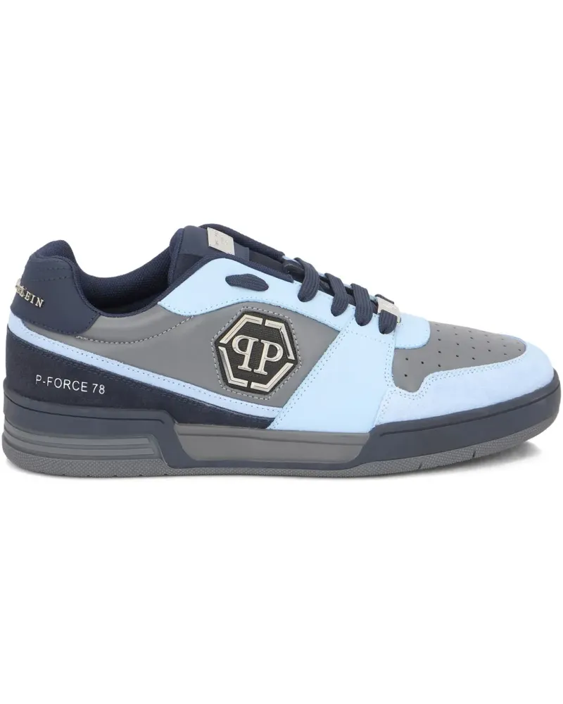 Philipp Plein Sneakers mit Logo-Schild - Blau Blau