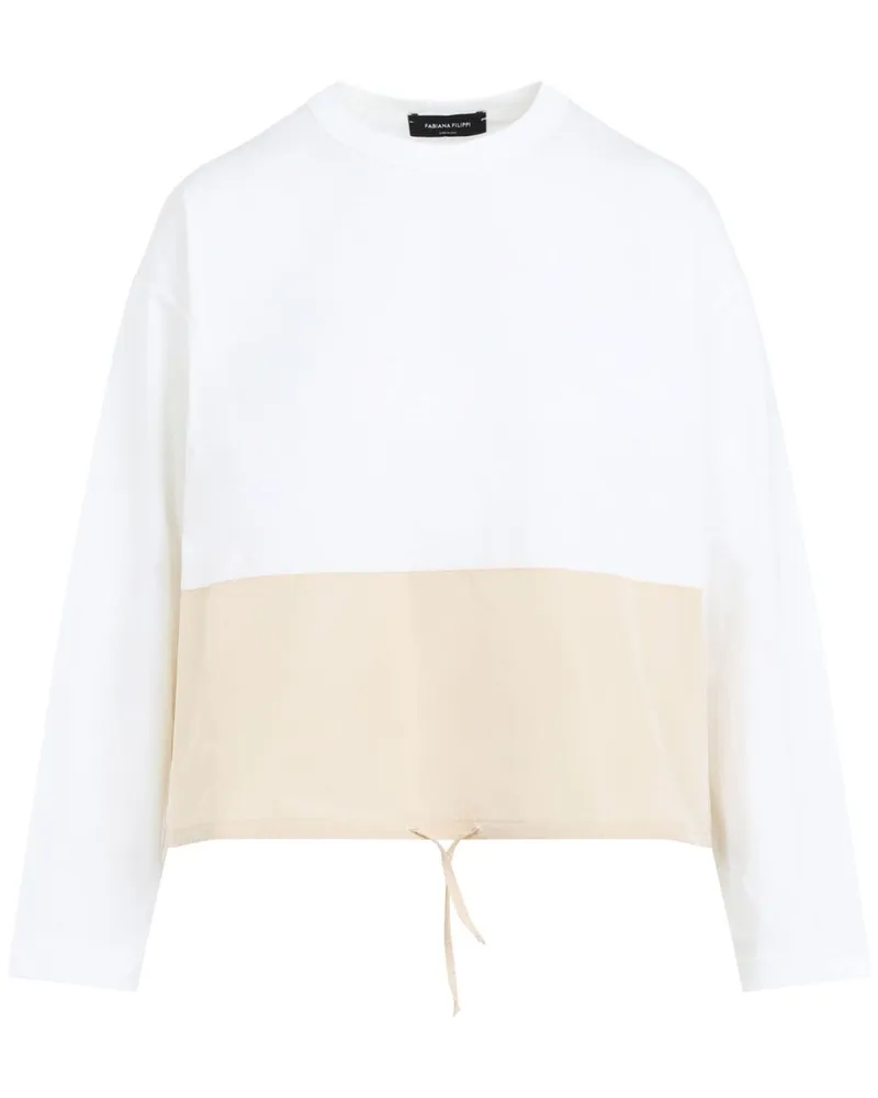 Fabiana Filippi Pullover mit Kordelzug - Weiß Weiß