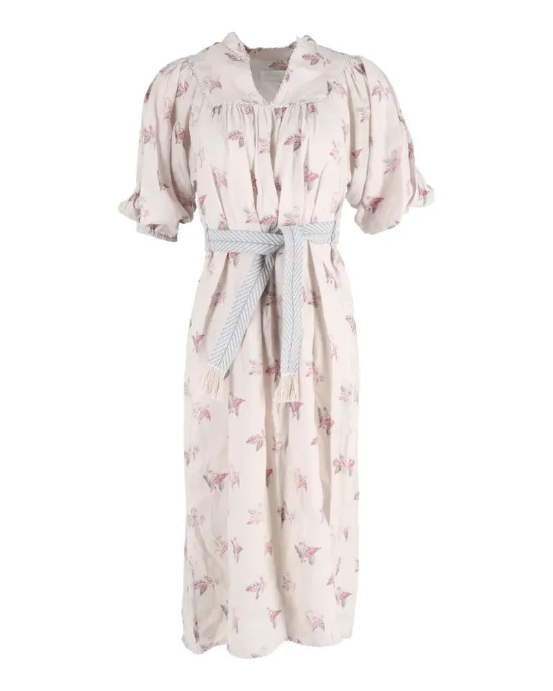 Zimmermann floral-print V-neck midi dress - Rosa Rosa