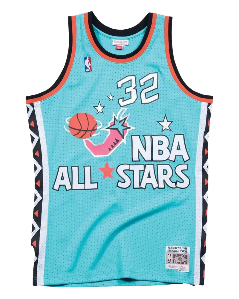 Mitchell & Ness Shaquille O'Neal NBA All-Star 1996 Swingman Weste - Blau Blau
