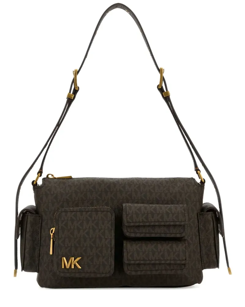 Michael Kors Mittelgroße Dakota Schultertasche mit Monogramm - Braun Braun