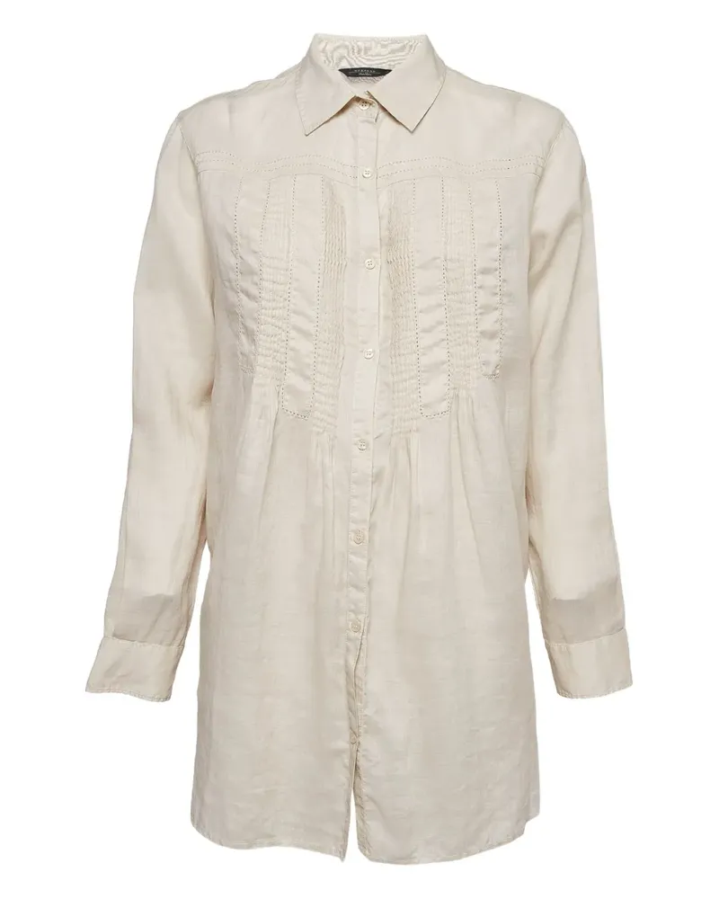 Max Mara Bluse mit Falten - Nude Nude