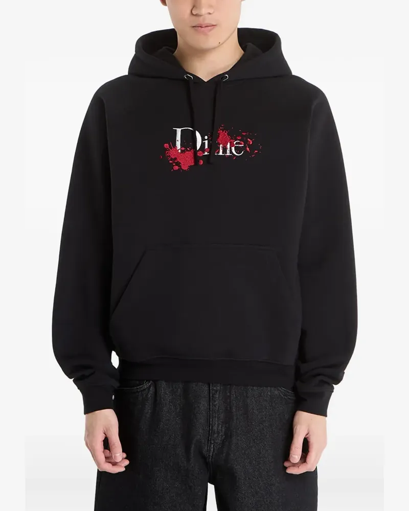Dime logo-detail hoodie - Schwarz Schwarz