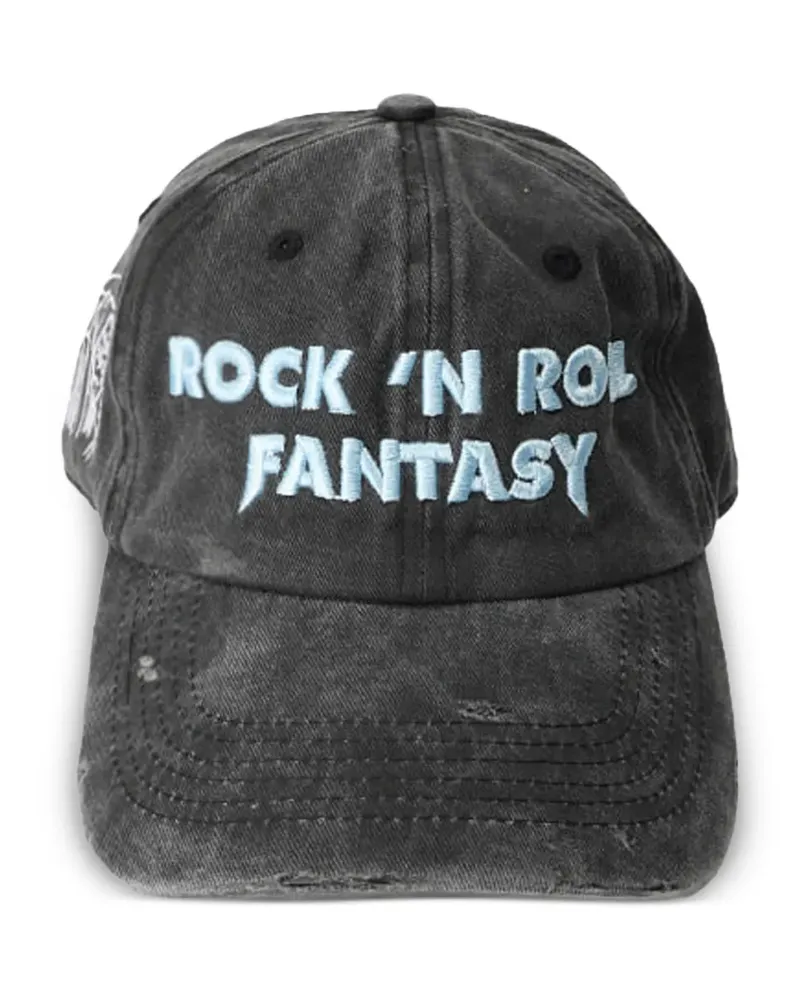 alchemist Rock 'N' Roll Fantasy distressed baseball cap - Schwarz Schwarz