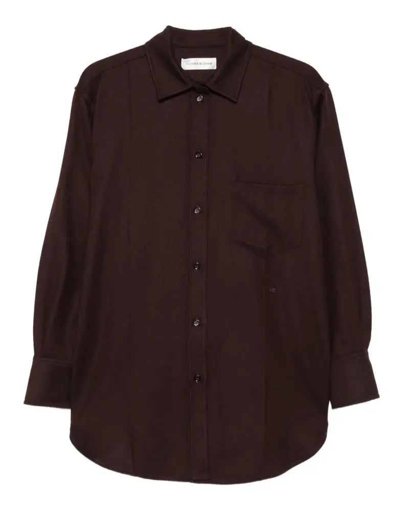 Victoria Beckham wool pyjama shirt - Braun Braun