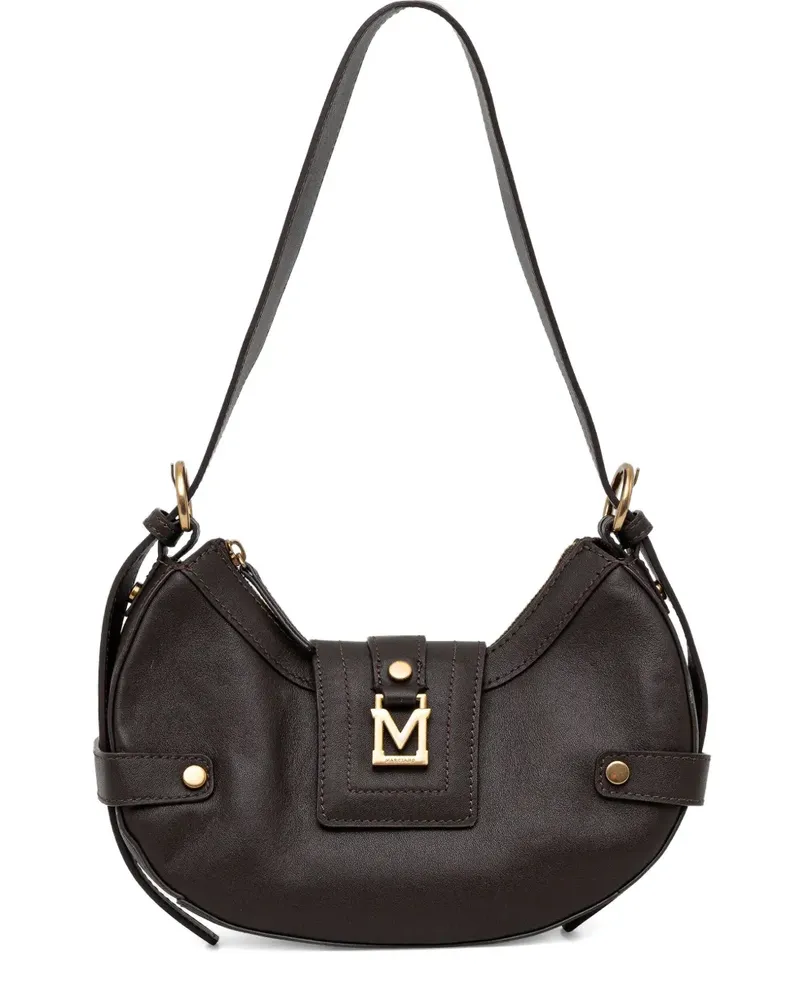 Guess x Marciano Schultertasche mit Logo-Schild - Braun Braun