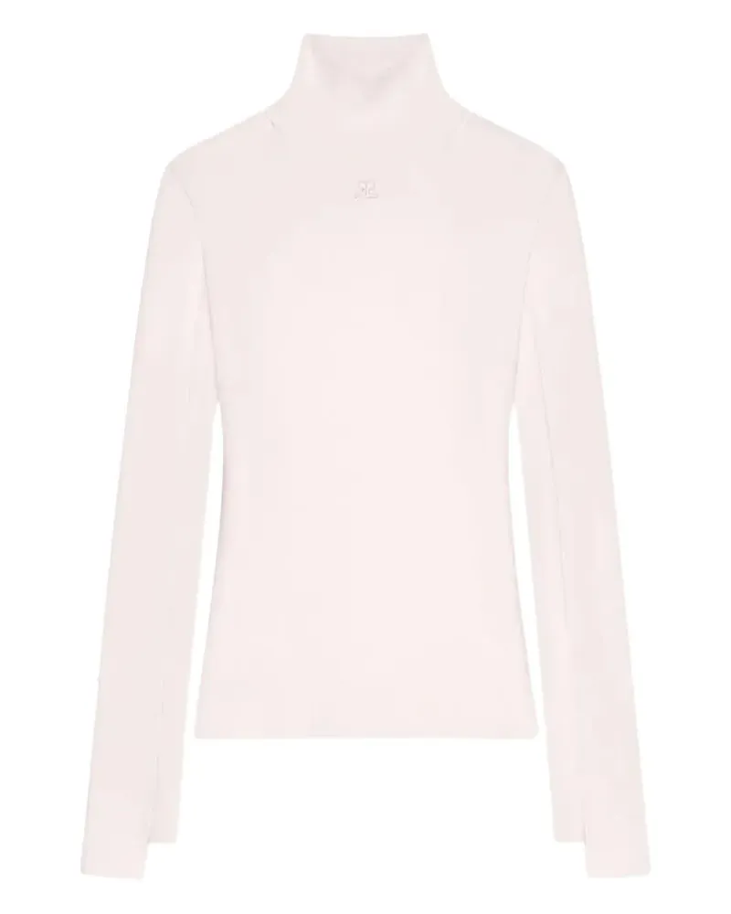 Courrèges Pullover mit Stehkragen - Rosa Rosa