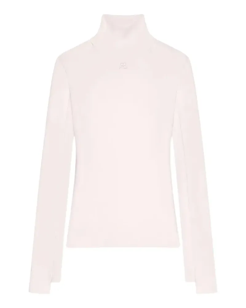 Courrèges Pullover mit Stehkragen - Rosa Rosa