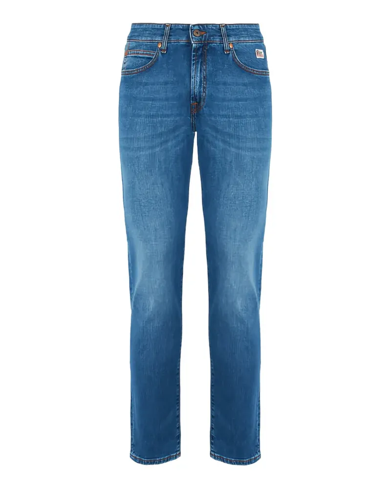 Roy Roger's faded-effect slim-fit jeans - Blau Blau