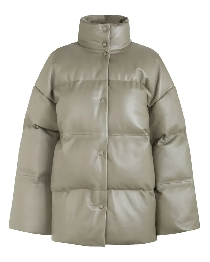 Samsøe & Samsøe Gesteppte Lederjacke - Nude Nude