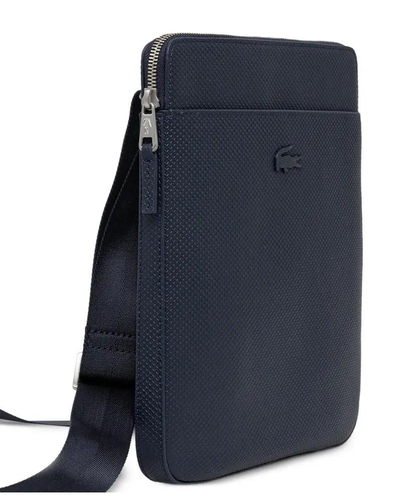 Lacoste Umhängetasche mit Logo und Reißverschluss - Blau Blau