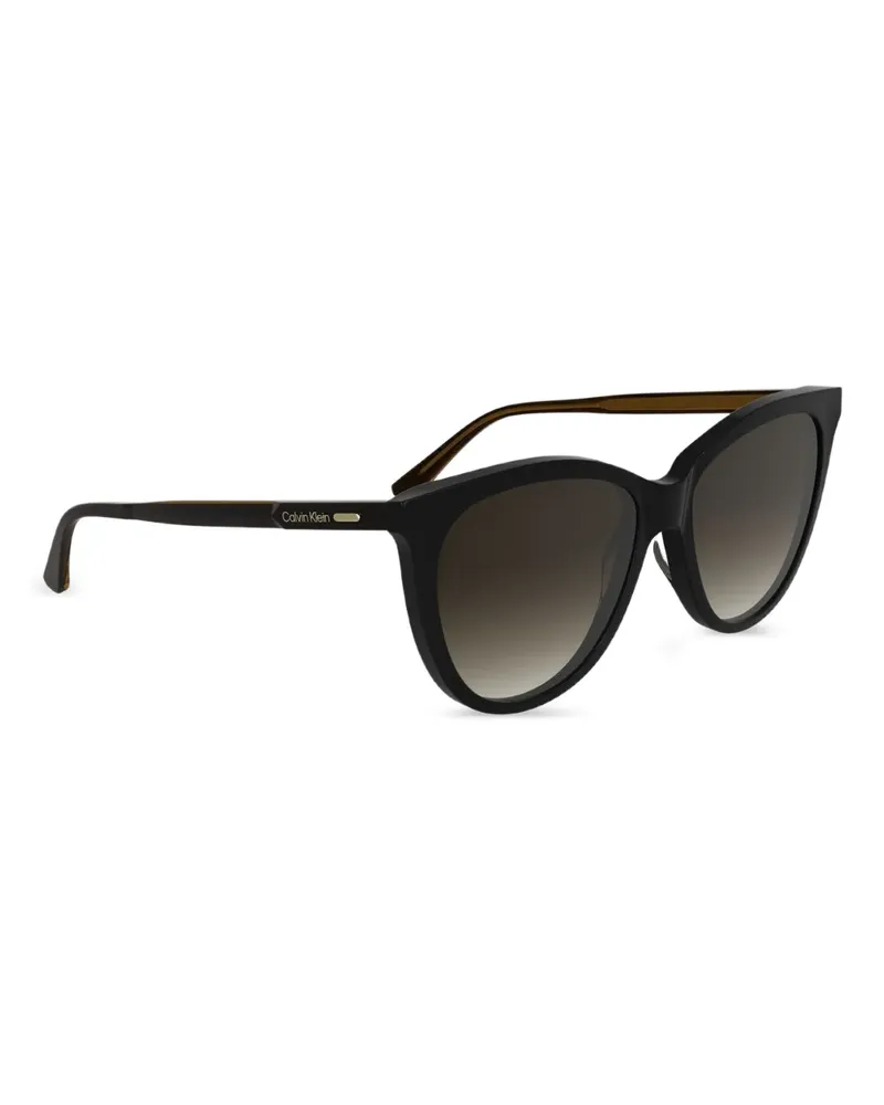 Calvin Klein Sonnenbrille im Cat-Eye-Design - Schwarz Schwarz