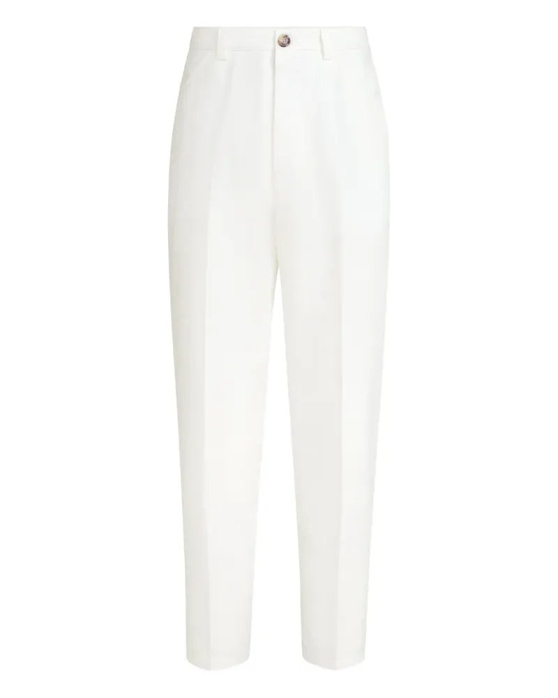 Brunello Cucinelli Plissierte Hose - Weiß Weiß