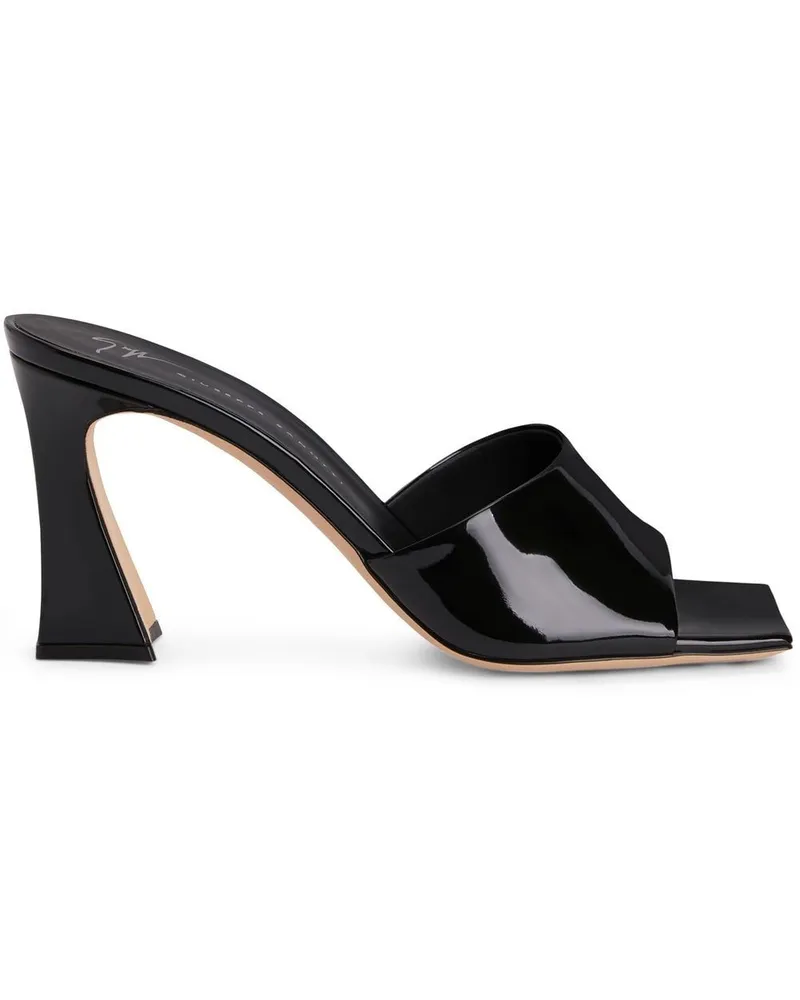 Giuseppe Zanotti Solhene Mules 85mm - Schwarz Schwarz