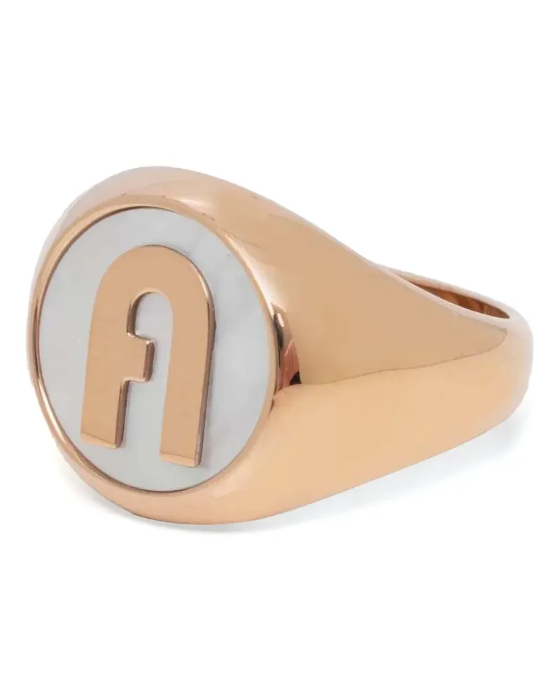Furla Ring mit Logo - Gold Gold