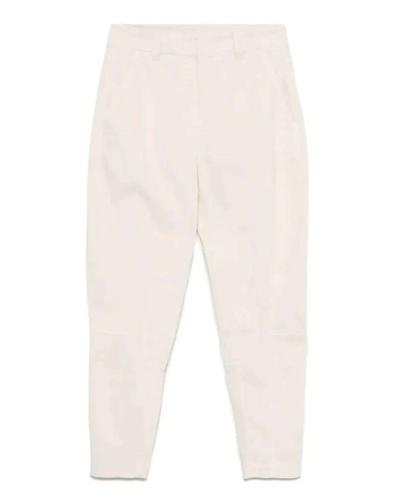 Brunello Cucinelli Hose mit Einsätzen - Weiß Weiß