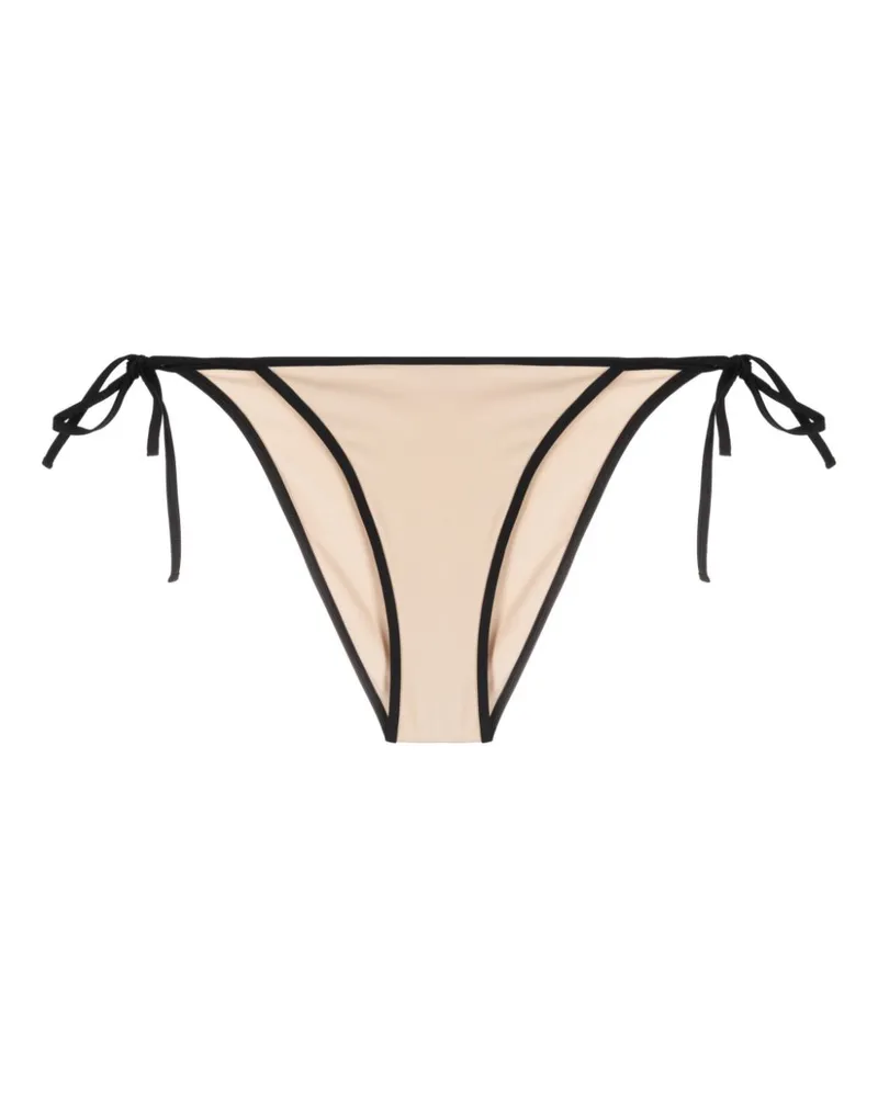 Totême Stripe Tie Bikinihöschen - Nude Nude