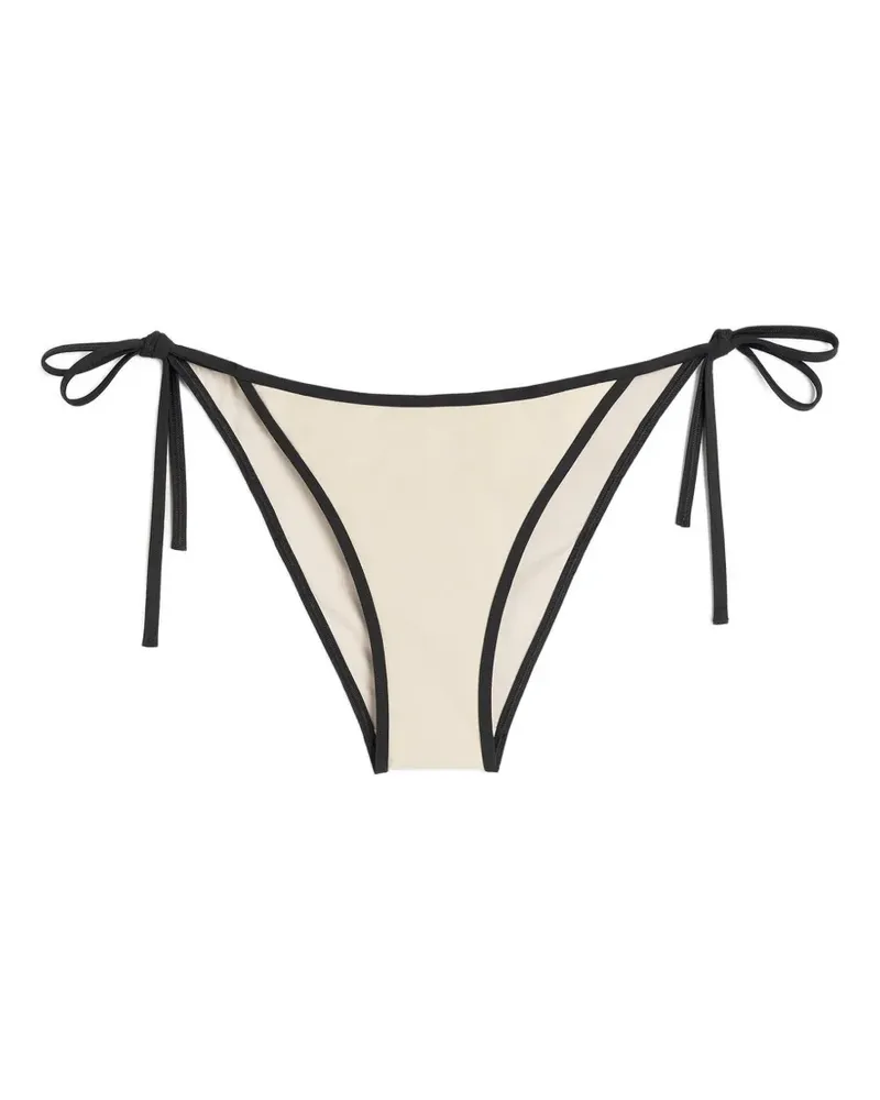 Totême Stripe Tie Bikinihöschen - Nude Nude