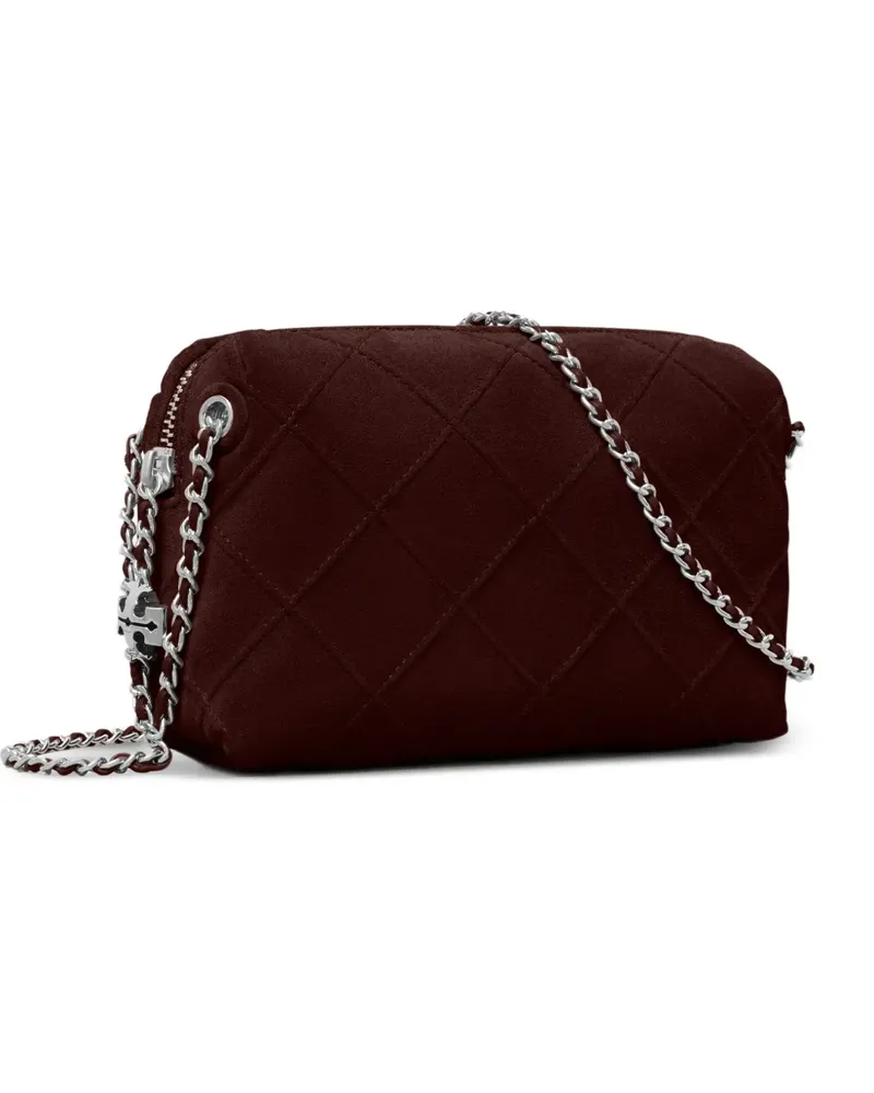 Tory Burch Fleming suede soft crossbody bag - Rot Rot