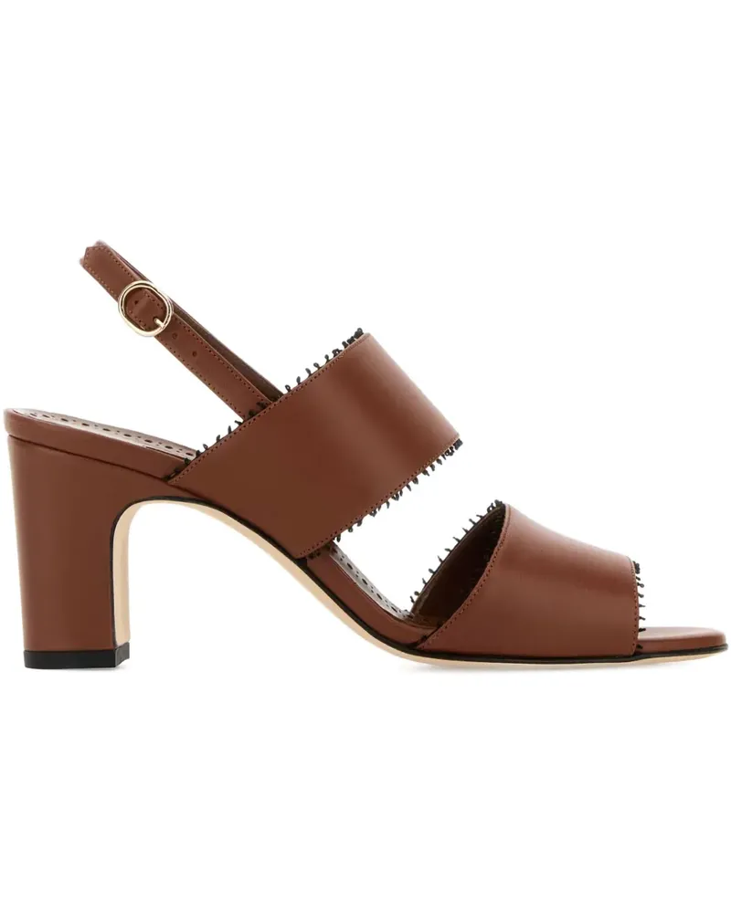 Manolo Blahnik Sandalen mit Absatz 70mm - Braun Braun