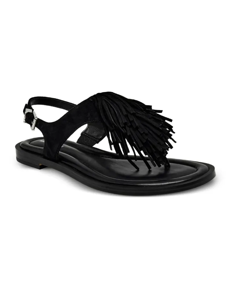 Michael Kors Indra Sandalen mit Fransen - Schwarz Schwarz