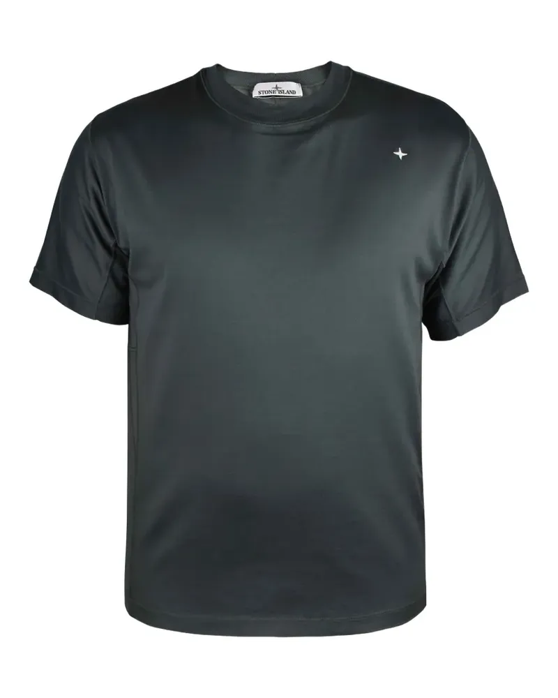 Stone Island Rundhals-T-Shirt mit Logo - Grau Grau