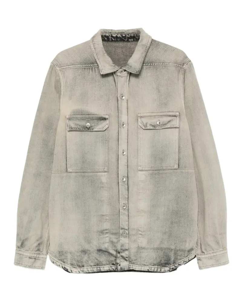 DRKSHDW by Rick Owens Ausgeblichene Jeansjacke - Grau Grau