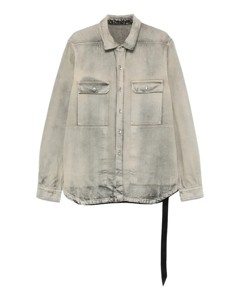 DRKSHDW by Rick Owens Ausgeblichene Jeansjacke - Grau Grau