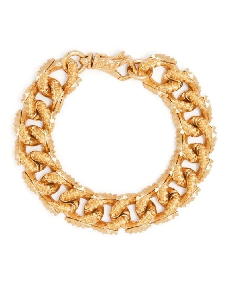 Emanuele Bicocchi Kettenarmband mit Stacheln - Gold Gold