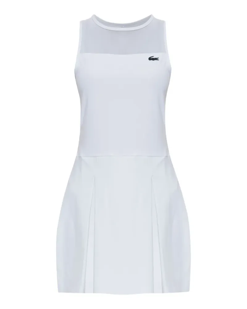 Lacoste Kleid mit Mesh-Einsatz - Weiß Weiß