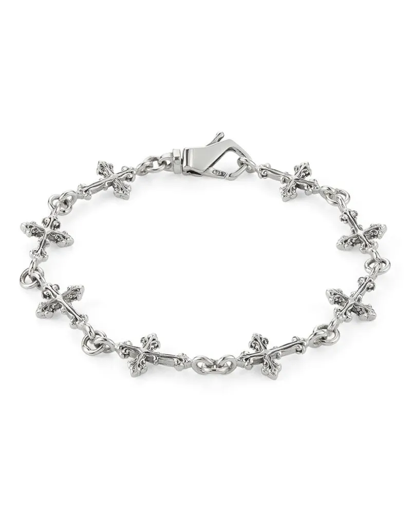 Emanuele Bicocchi Avelli Armband mit Kreuzen - Silber Silber