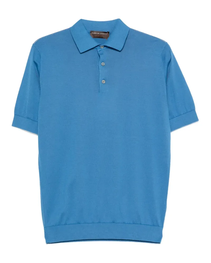 Filippo de Laurentiis Klassisches Poloshirt - Blau Blau