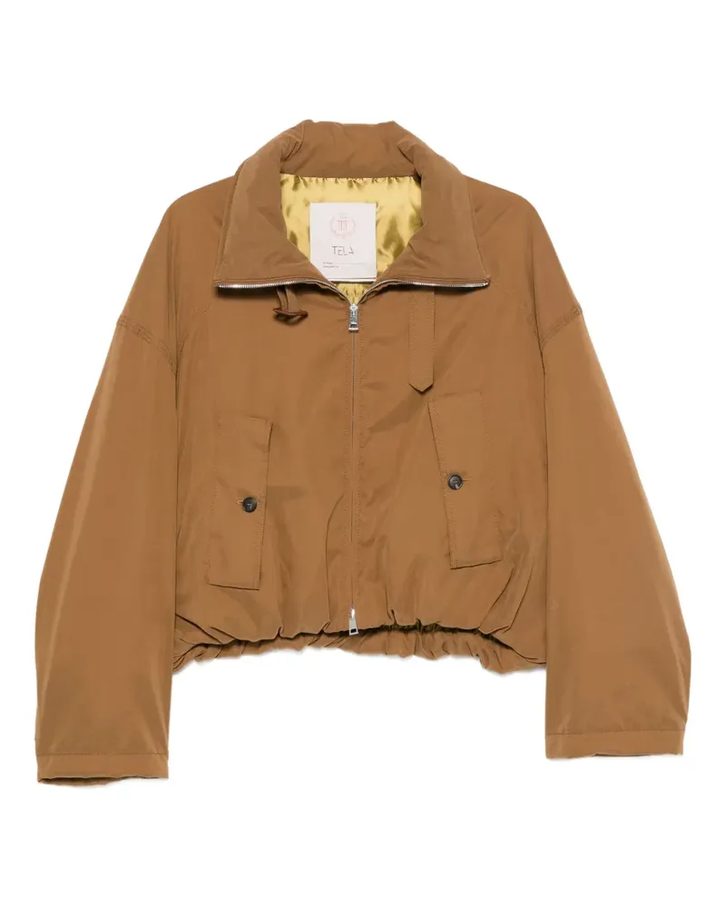 TELA zip-up pocket jacket - Braun Braun