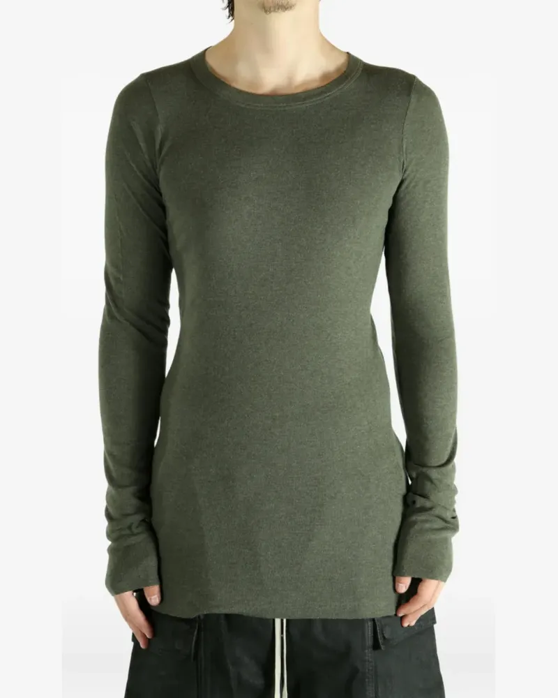 Rick Owens long-sleeve ribbed T-shirt - Grün Grün