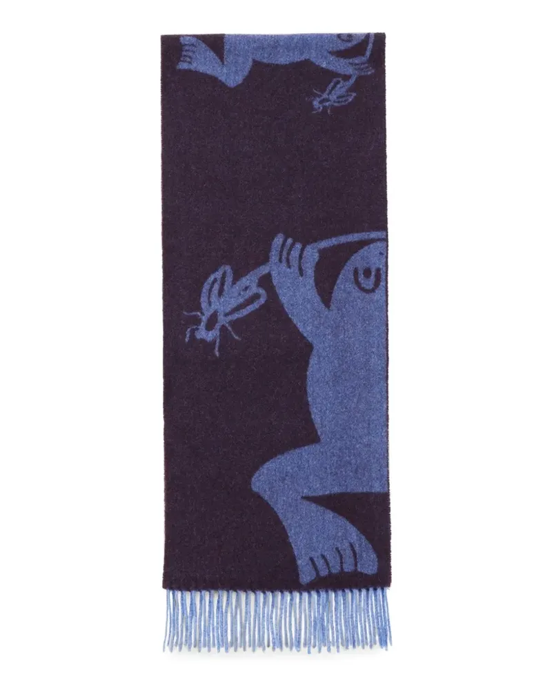 Henrik Vibskov Bug Press Jacquard-Schal - Braun Braun
