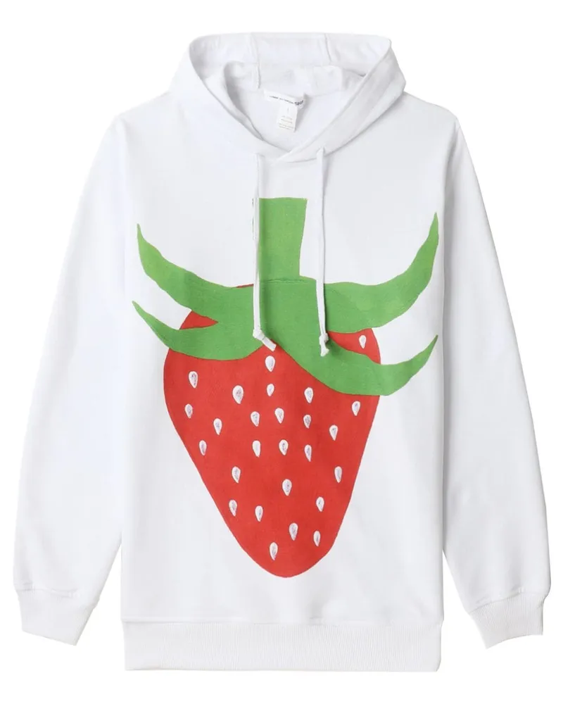 Comme des Garçons Hoodie mit Logo-Print Weiß