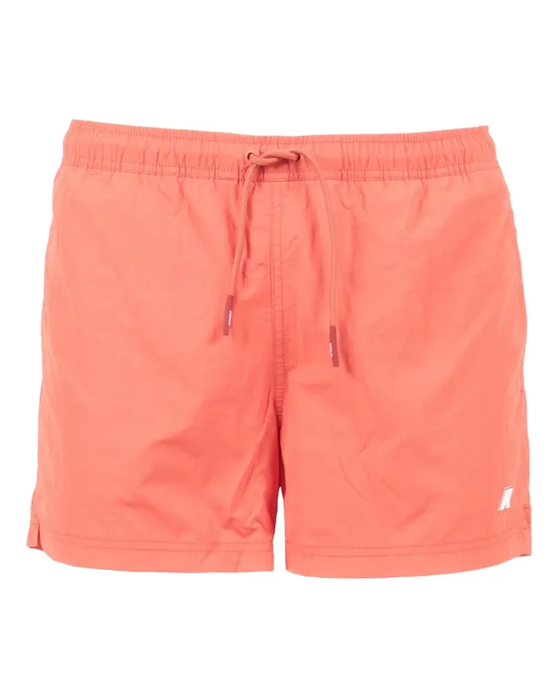 K-Way logo beach shorts - Orange Orange