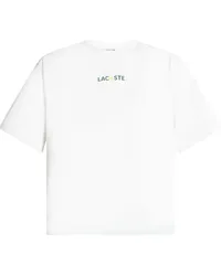 Lacoste T-Shirt mit Logo-Applikation Weiß