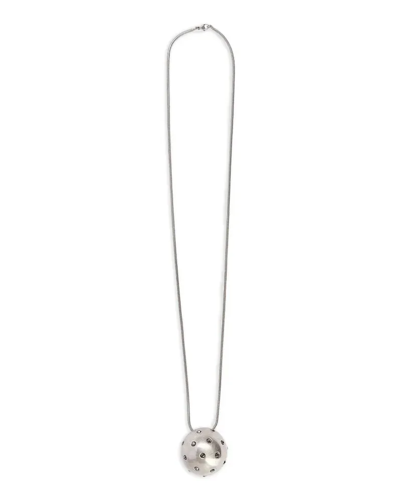 Rick Owens sphere pendant necklace - Silber Silber